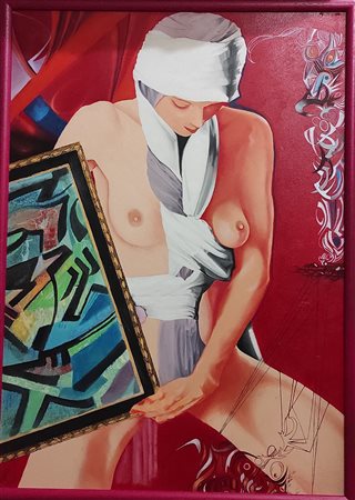 Fabrizio Dini, Donna con luna in astratto