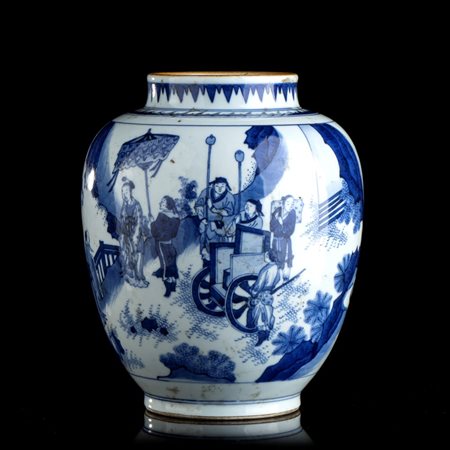  
GIARA IN PORCELLANA 'BIANCO E BLU' 
 