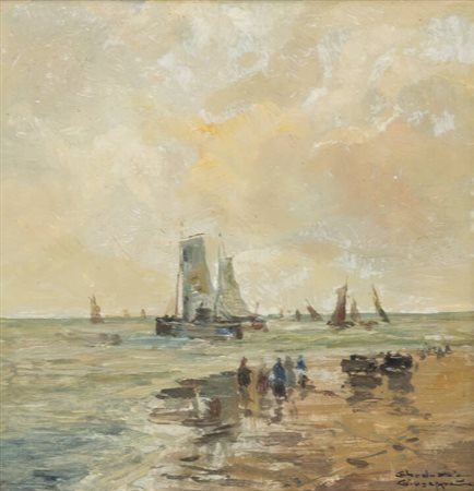 GIUSEPPE GHEDUZZI<BR>Crespellano (BO) 1889 - 1957 Torino<BR>"Marina"