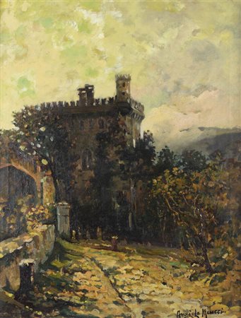 ANGIOLA MEUCCI<BR>Revere (MN) 1892 - 1966 Torino<BR>"Il castello"