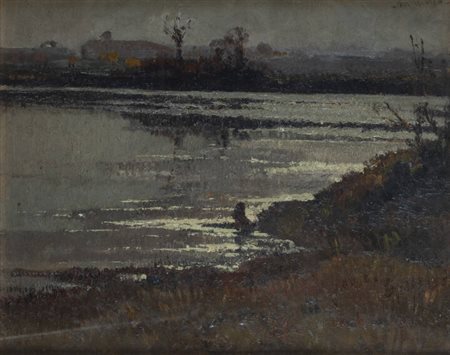 METELLO MERLO<BR>Milano 1886 - 1964 Torino<BR>"Pianezza - San Pancrazio" 9-11-1930