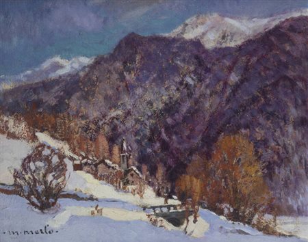 METELLO MERLO<BR>Milano 1886 - 1964 Torino<BR>"Sole a Casteldelfino"
