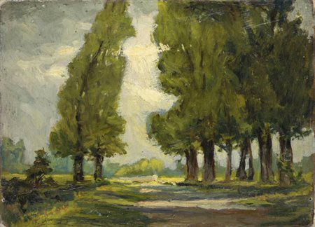 FRANCESCO MENNYEY<BR>Torino 1889 - 1950<BR>"Pianura piemontese"