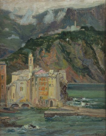 FRANCESCO MENNYEY<BR>Torino 1889 - 1950<BR>"Camogli-Mattino"