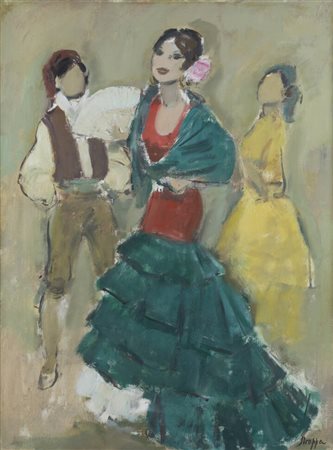 LEONARDO STROPPA<BR>Torino 1900 - 1991<BR>"Danzatori"