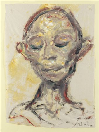 ENRICO COLOMBOTTO ROSSO<BR>Torino 1925 - 2013 Casale Monferrato (AL)<BR>"Volto"