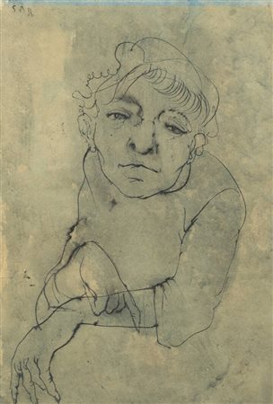 ENRICO COLOMBOTTO ROSSO<BR>Torino 1925 - 2013 Casale Monferrato (AL)<BR>"Figura maschile"