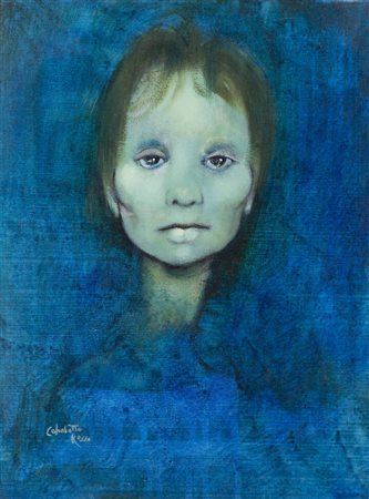 ENRICO COLOMBOTTO ROSSO<BR>Torino 1925 - 2013 Casale Monferrato (AL)<BR>"Volto"