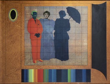 GUIDO BIASI<BR>Napoli 1933 - 1983 Parigi<BR>"Mnémothèque (117)" Parigi 1971