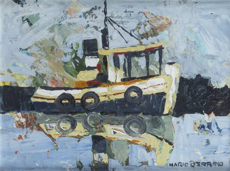 MARIO BERRINO<BR>Alassio (SV) 1920 - 2011<BR>"Rimorchiatore" 1970