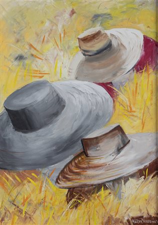 MARIO BERRINO<BR>Alassio (SV) 1920 - 2011<BR>"Il raccolto" 1999