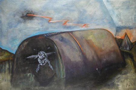 LILIANA PETROVIC<BR>Belgrado (Serbia) 1942<BR>"Cogitans" Roma, 1970