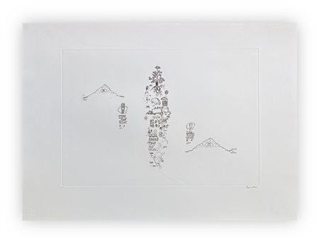 GIANFRANCO BARUCHELLO (1924-2023) - Senza Titolo (Segni incisi per Marina di Ravenna), 2009