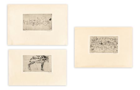 ANSELMO BUCCI (1887-1955) - Lotto unico composto da 3 opere grafiche