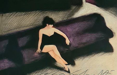 Fabio Calvetti, 'Figura sul divano', Anni 90