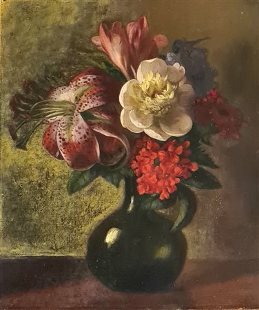 George Henry Hall, 'Vaso con fiori', 1864