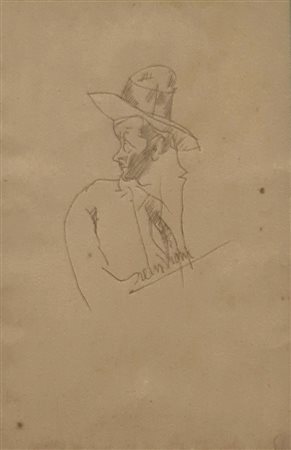 Lorenzo Viani, 'Uomo con cappello'