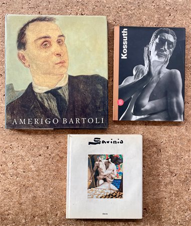 ALBERTO SAVINIO, ALEXANDER KOSSUTH E AMERIGO BARTOLI - Lotto unico di 3 cataloghi