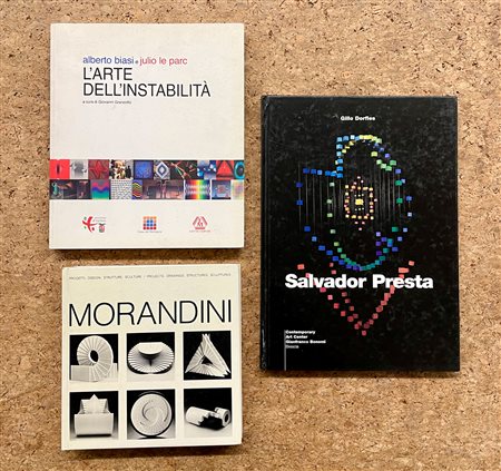 ARTE OPTICAL E CINETICA - Lotto unico di 3 cataloghi