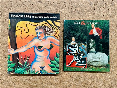 ENRICO BAJ - Lotto unico di 2 cataloghi