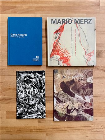 ARTE ITALIANA DEL DOPOGUERRA Lotto unico di 4 cataloghi: Emilio Vedova....