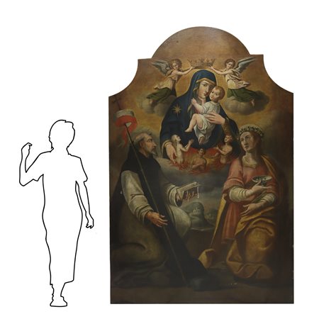 Madonna con Bambino, Santa Lucia e San Domenico