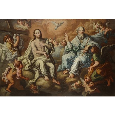 La Trinita' e Zefiri, Southern painter of the 18° secolo