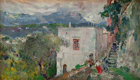 Giuseppe Casciaro Ortelle 1863 - Napoli 1941 Paesaggio