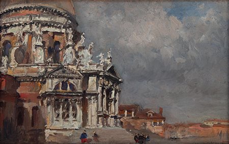 Emanuele Brugnoli Bologna 1859 - Venezia 1944 Santa Maria della Salute a Venezia