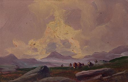 Leonardo Roda Racconigi 1868 - Torino 1933 Paesaggio alpestre