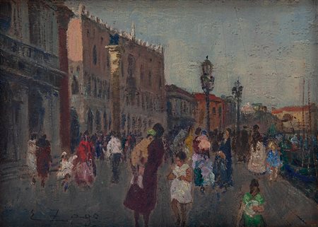 Erma Zago Bovolone VR 1880 - Milano 1942 Riva degli Schiavoni Venezia