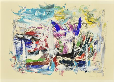 Roberto Andreani SENZA TITOLO tecnica mista su carta, cm 50x70 firma sul...