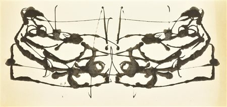 GIANBAR (Gianni Baretta) SULLA SPIAGGIA china acquarellata su carta, cm 23x50...