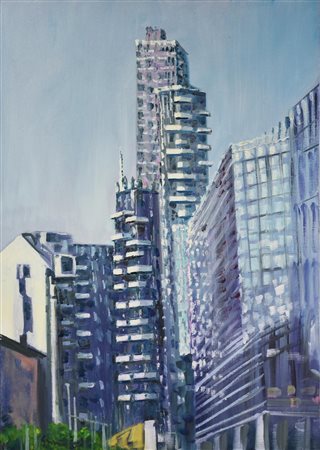 Francesco Grassi MILANO lotto composto da olio su tela, cm 60x40 e fotografia...