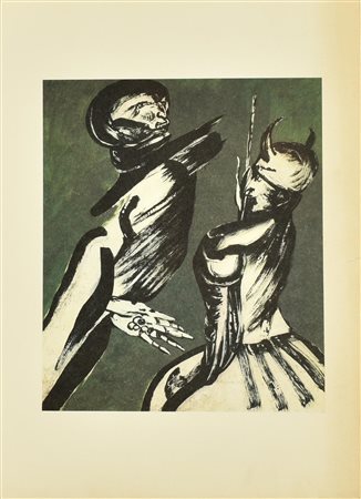 Remo Brindisi SENZA TITOLO riproduzione fotolitografica, cm 47x32