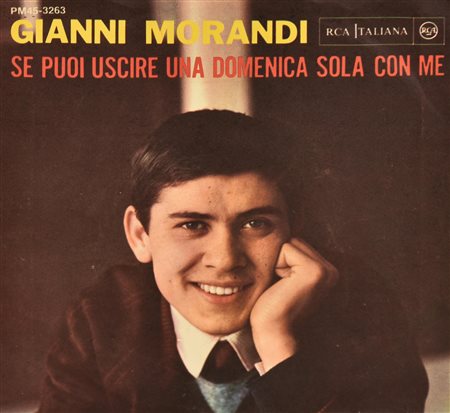 EP 45 GIRI Gianni Morandi, - In ginocchio da te - Se puoi uscire una domenica...