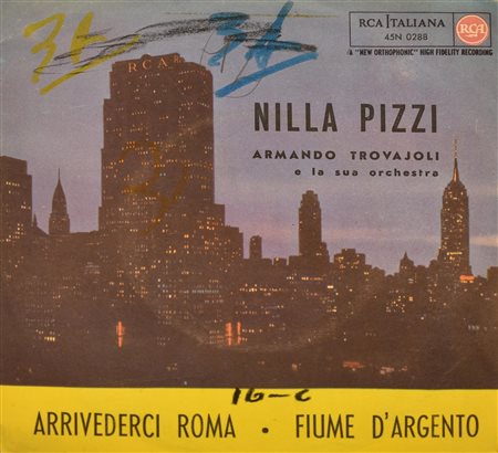EP 45 GIRI Nilla Pizzi, - Arrivederci Roma - Fiume d'argento