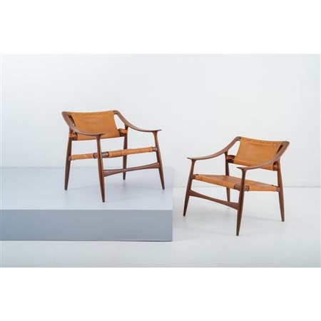 ROLF RASTAD & ADOLF RELLING, Coppia poltrone modello “Bambi”