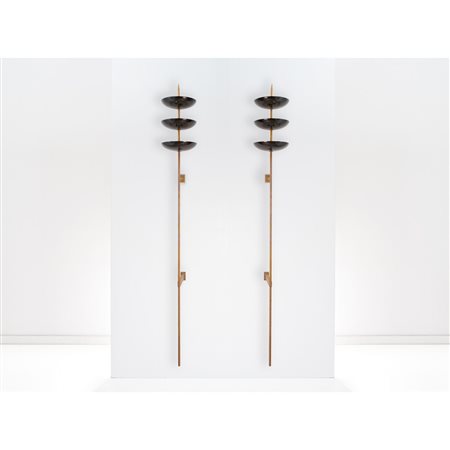 STILNOVO, Rara coppia di lampade da parete