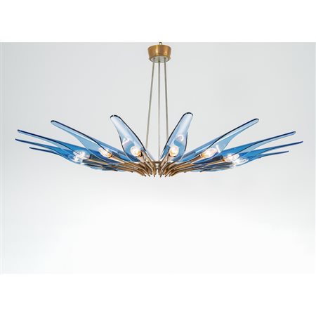 MAX INGRAND, Lampada a sospensione “Dahlia” modello “1563”