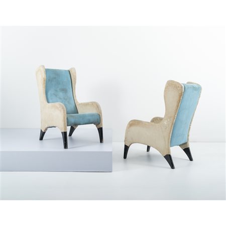 GIO PONTI, Coppia di poltrone