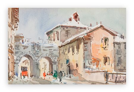 ANTONELLO ZECCA (1917-1998) - Milano scomparsa. Archi di Porta Volta