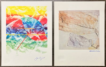 AUTORI VARI (ROSENQUIST E RAUSCHENBERG) - Lotto unico di 2 opere