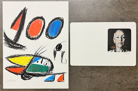 AUTORI VARI (MIRÓ E OPPENHEIM) - Lotto unico di 2 opere