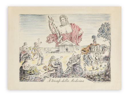 GIORGIO DE CHIRICO (1888-1978) - Il trionfo della Medicina, 1953