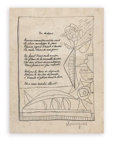 OSCAR DOMINGUEZ (1906-1957) - Senza Titolo, 1947