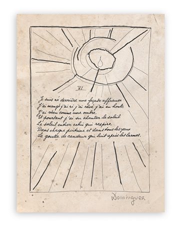 OSCAR DOMINGUEZ (1906-1957) - Senza Titolo, 1947