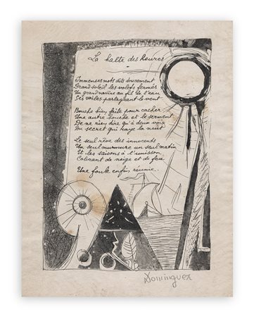 OSCAR DOMINGUEZ (1906-1957) - Senza Titolo, 1947