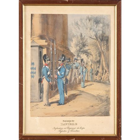  
Stampa raffigurante il cambio della guardia   
 