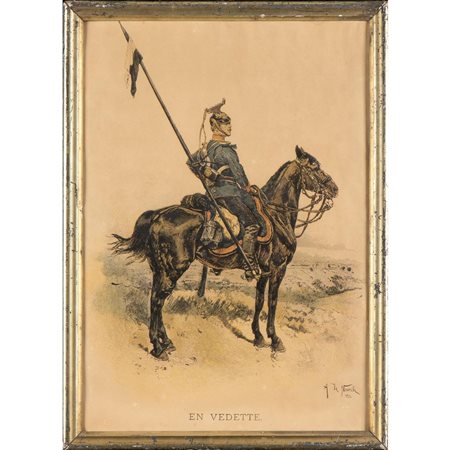  
Stampa raffigurante Ulano in vedetta 
 